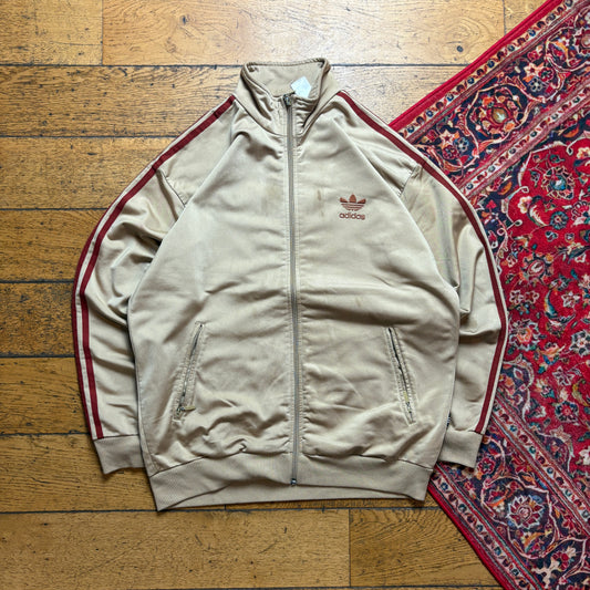 Vintage 90s Adidas Gold Tracksuit Track Shell Windbreaker Jacket - M