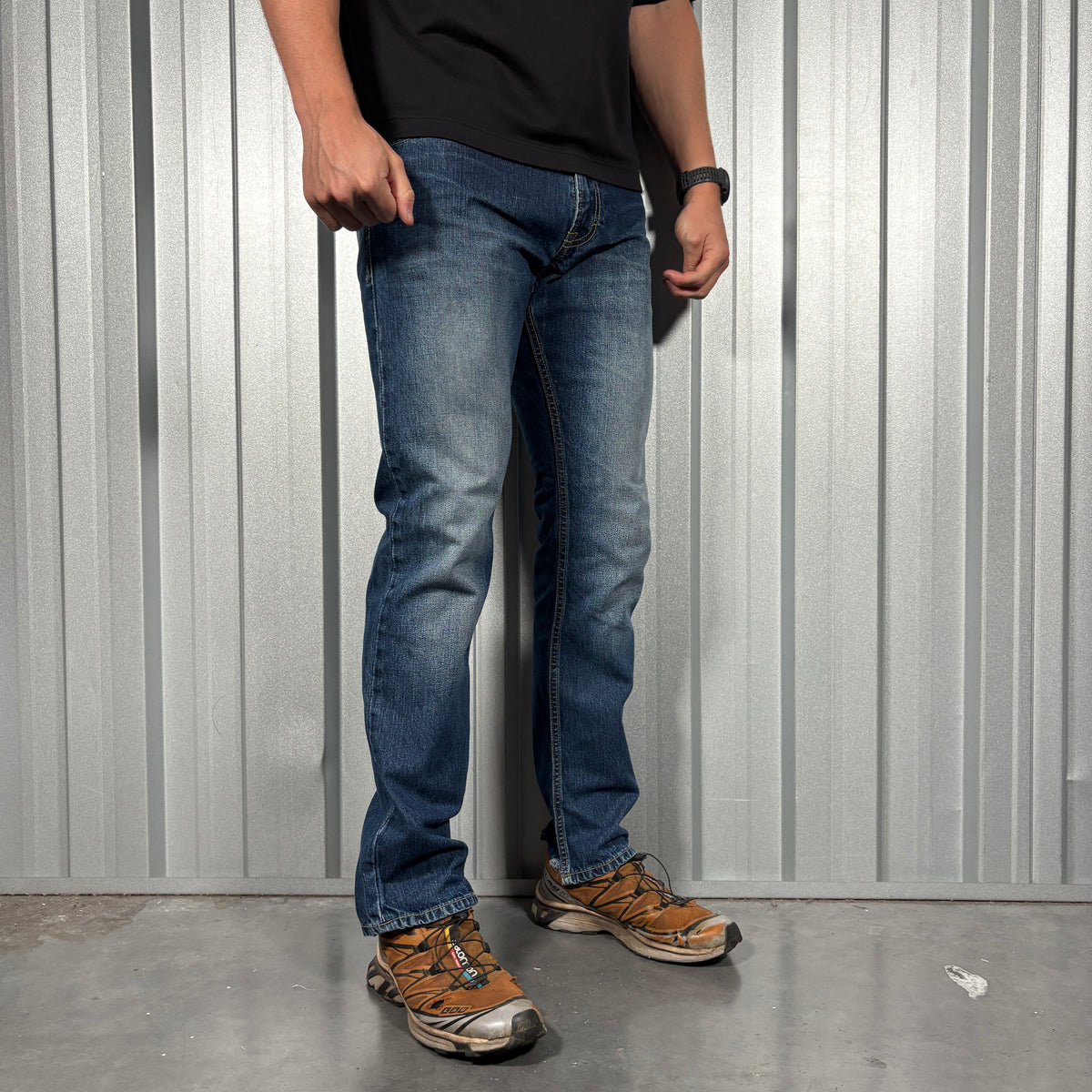 Quiksilver Blue Straight Surfwear Y2K Jeans - 32S
