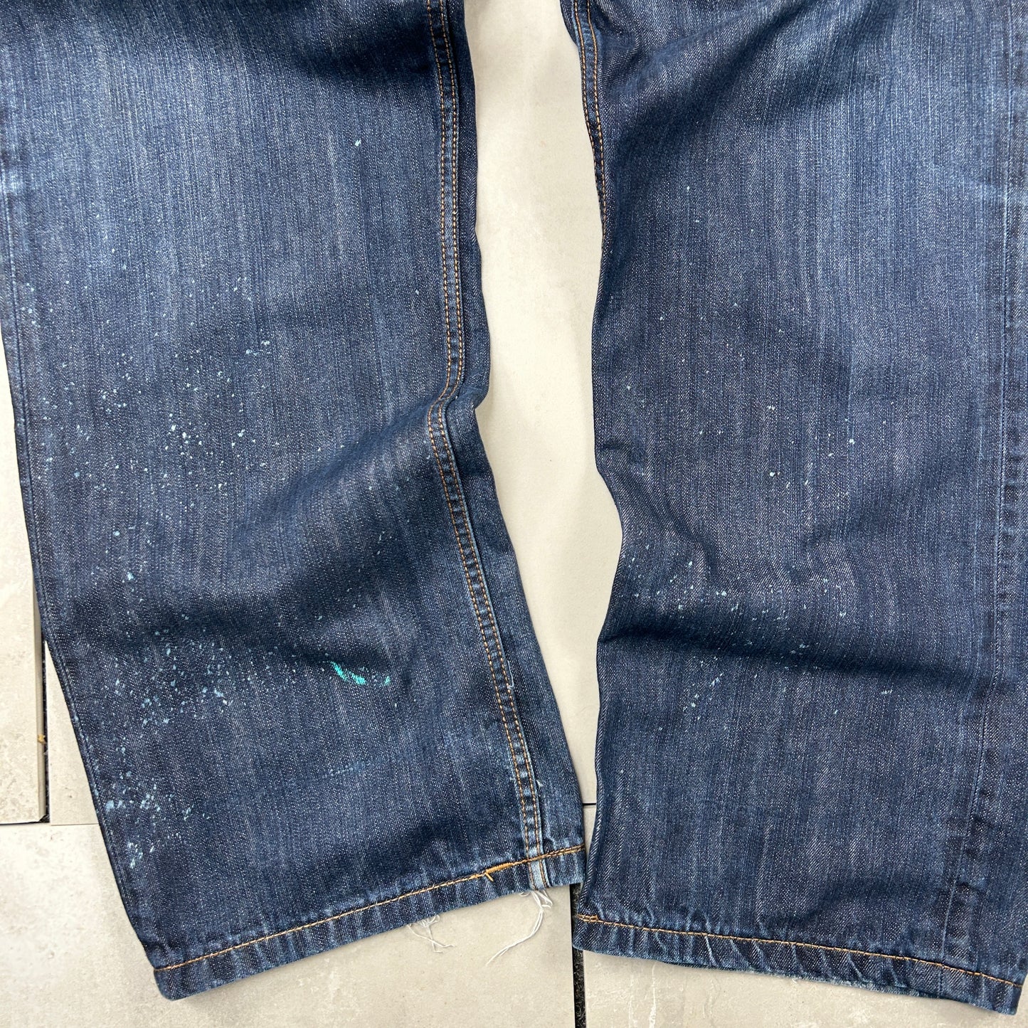 Vintage Rocawear Embroidered Hip Hop Baggy Blue Jeans - 42