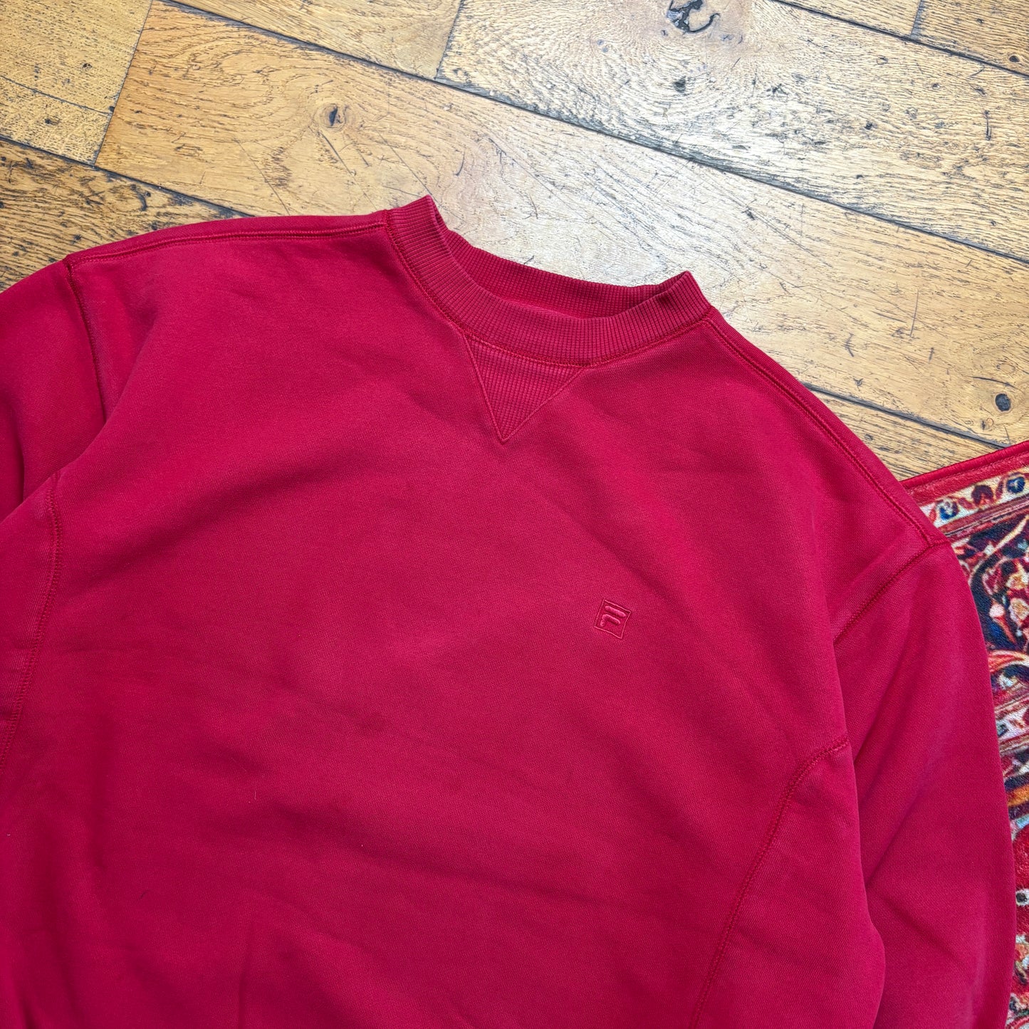Vintage Fila Red Embroidered Sweatshirt - XL