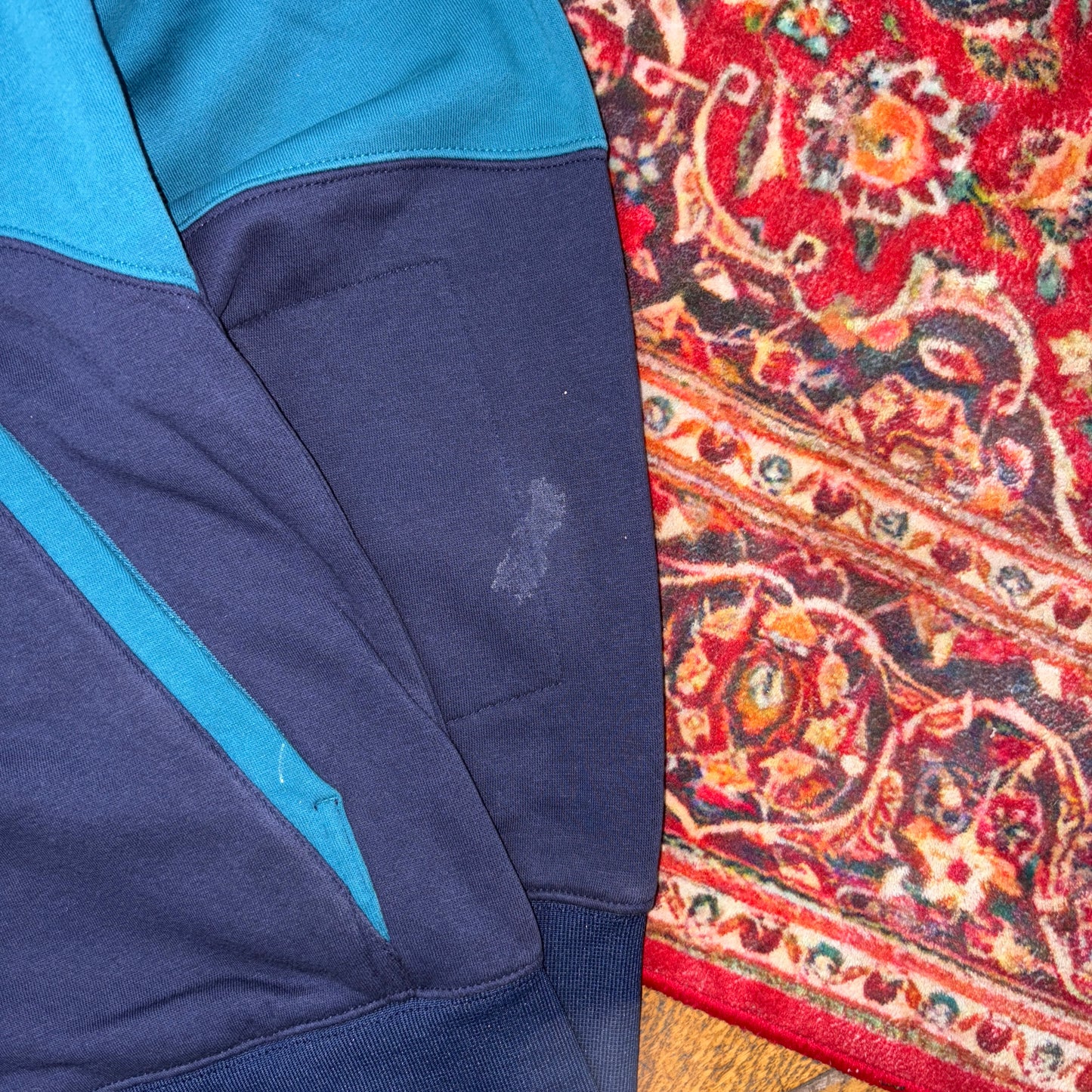 Vintage Oakley Blue Navy Zip Hoodie Sweatshirt - M