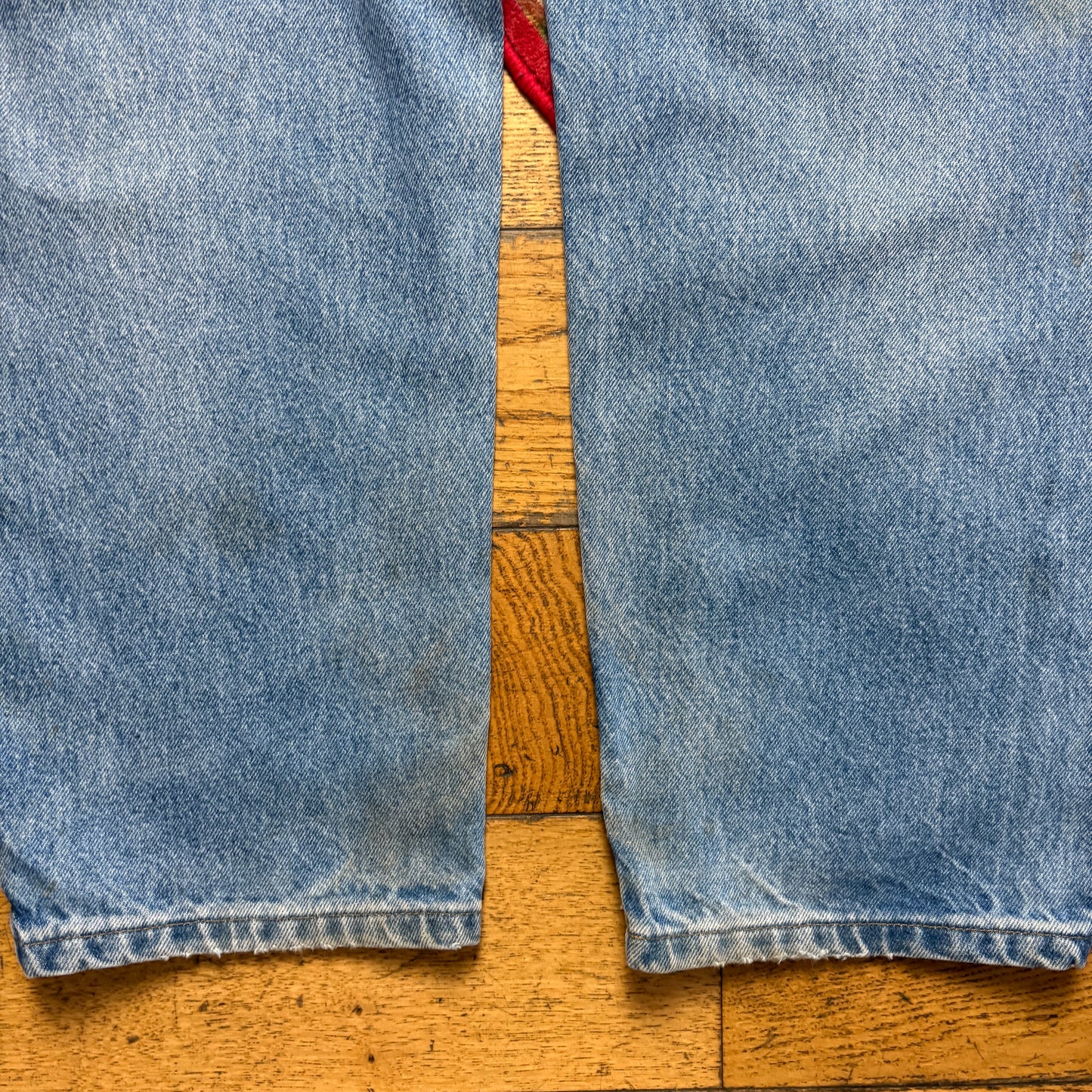Vintage Carhartt Workwear Carpenter Baggy Blue Jeans - 38S