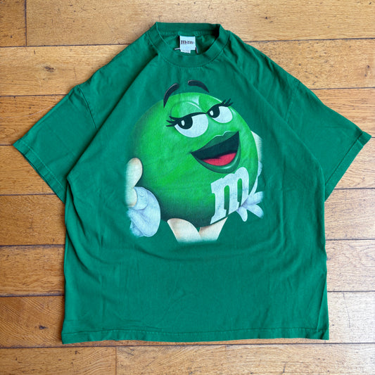 Vintage M&Ms Green Graphic T-Shirt - 2XL