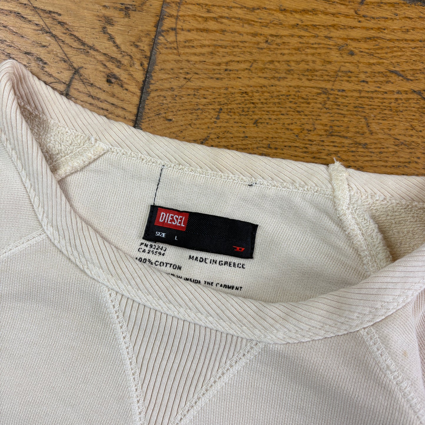 Vintage Diesel Cream Sweatshirt - L
