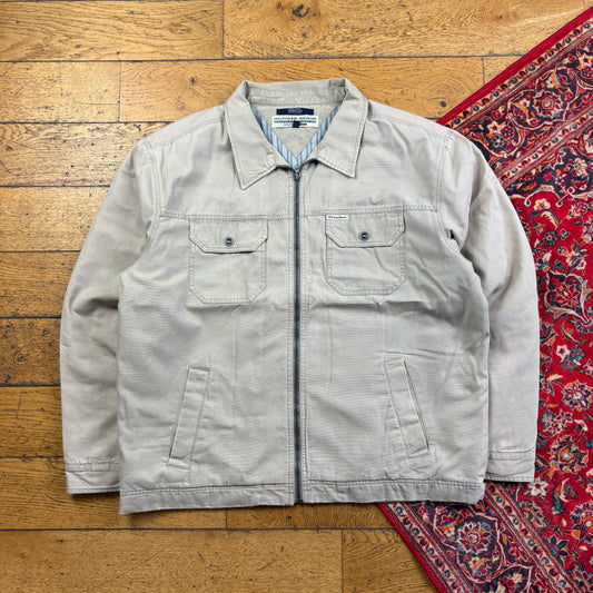 Vintage Tommy Hilfiger Cream Harrington Hunting Jacket - 2XL