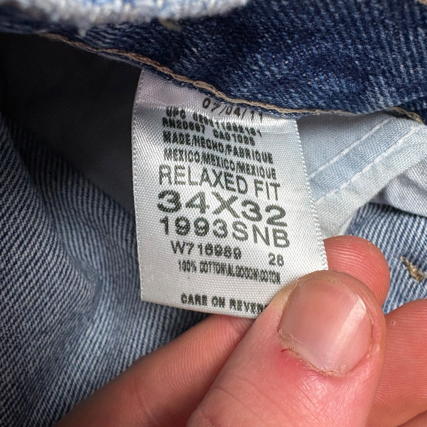 Vintage Dickies Workwear Carpenter Baggy Blue Jeans - 36L