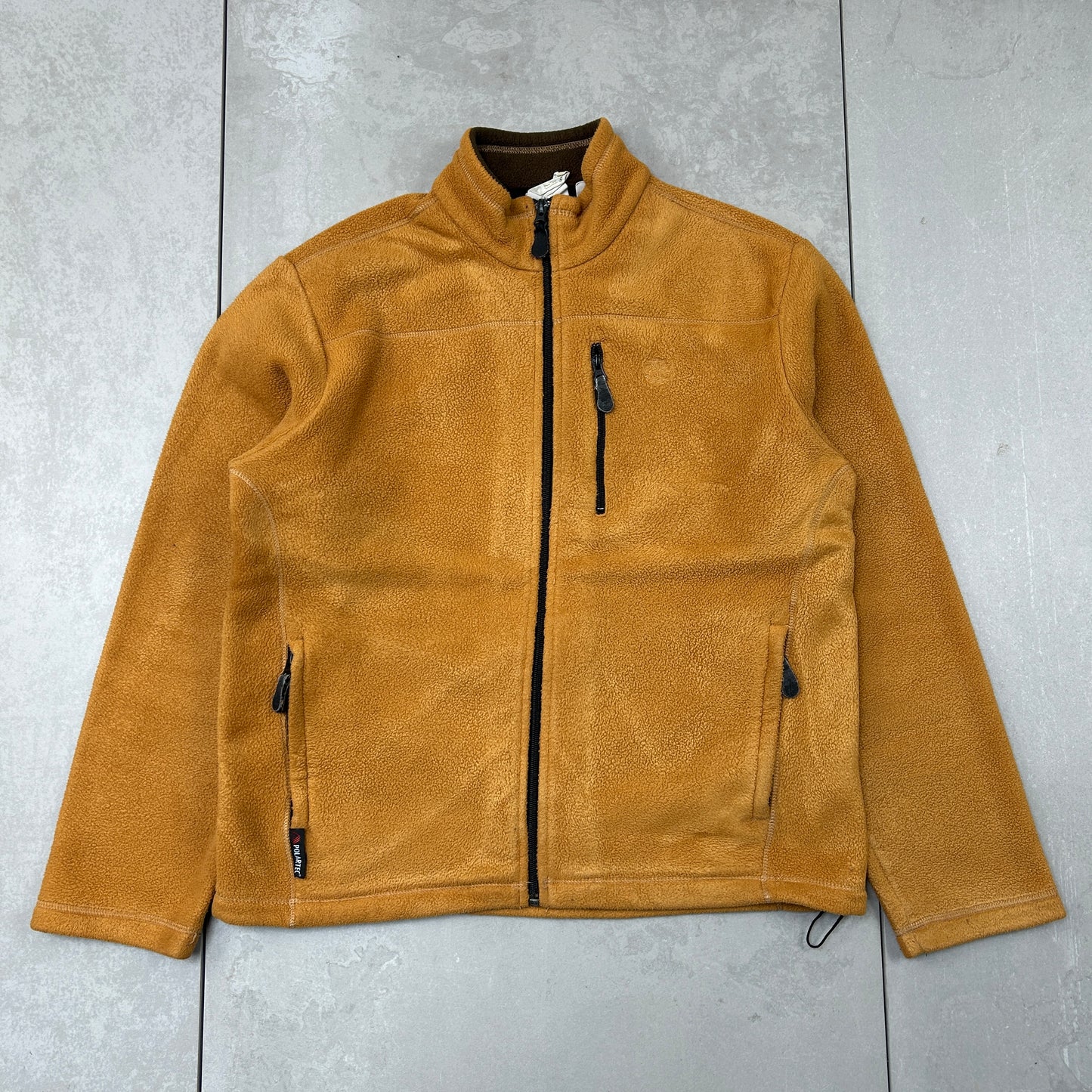 Vintage Timberland Orange Fleece Embroidered Sweatshirt - L