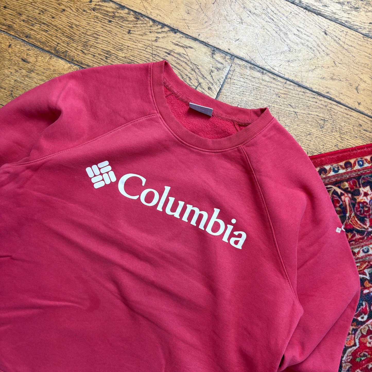Vintage Columbia Pink Womens Sweatshirt - L