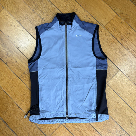 Vintage Y2K Nike Gorpcore Womens Blue Gilet Lightweight Shell Vest Jacket - 8/10