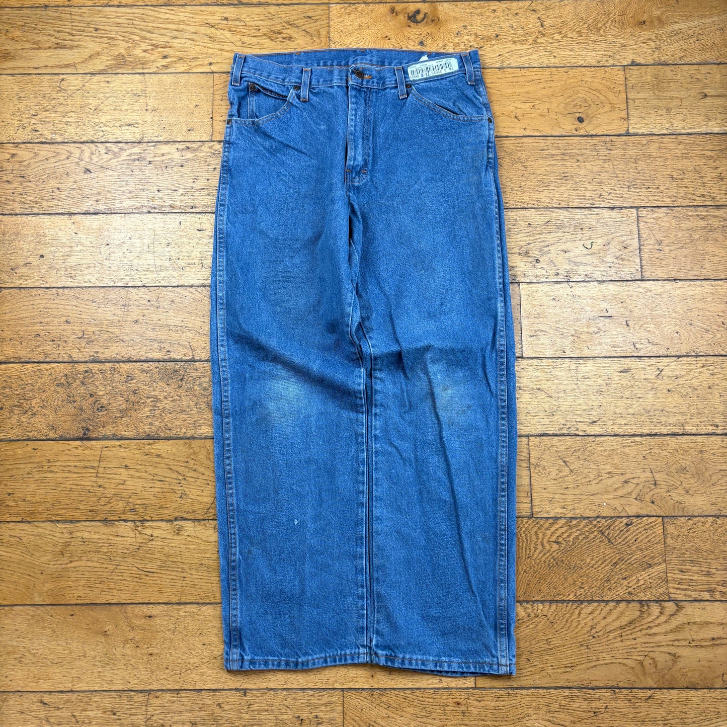 Vintage Dickies Blue Workwear Carpenter Baggy Jeans - 34