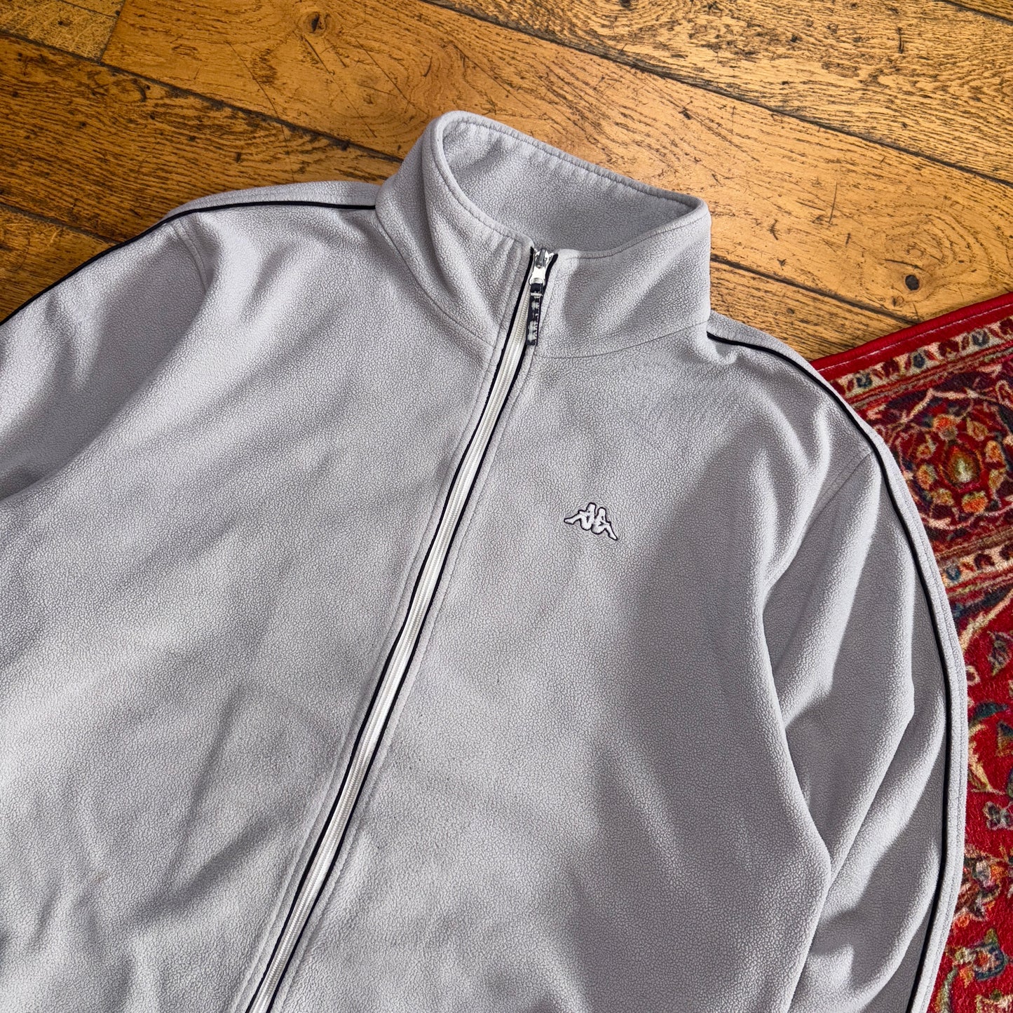 Vintage Kappa Grey Fleece Embroidered Sweatshirt - XL