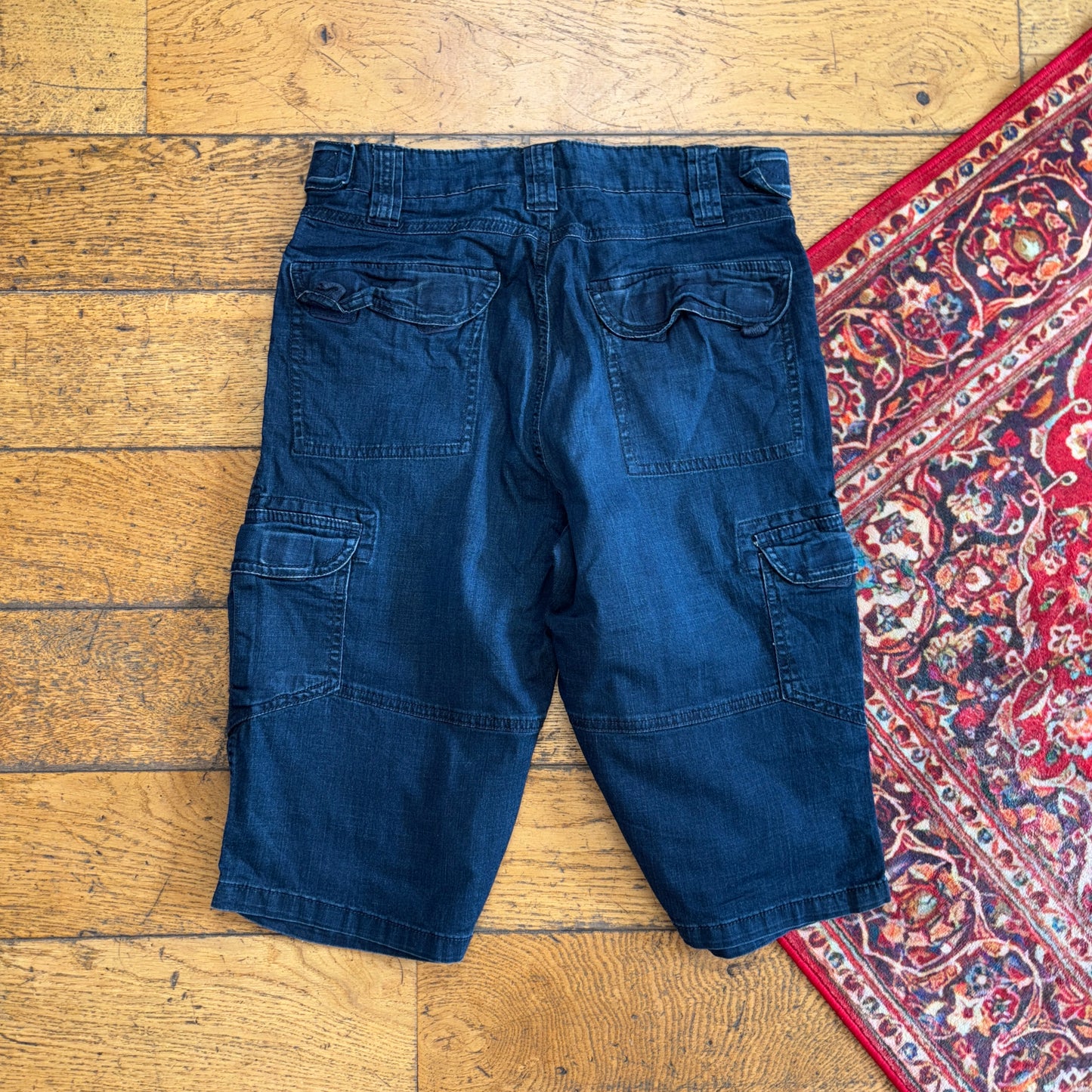 Vintage Bench Blue Cargo Shorts - 30