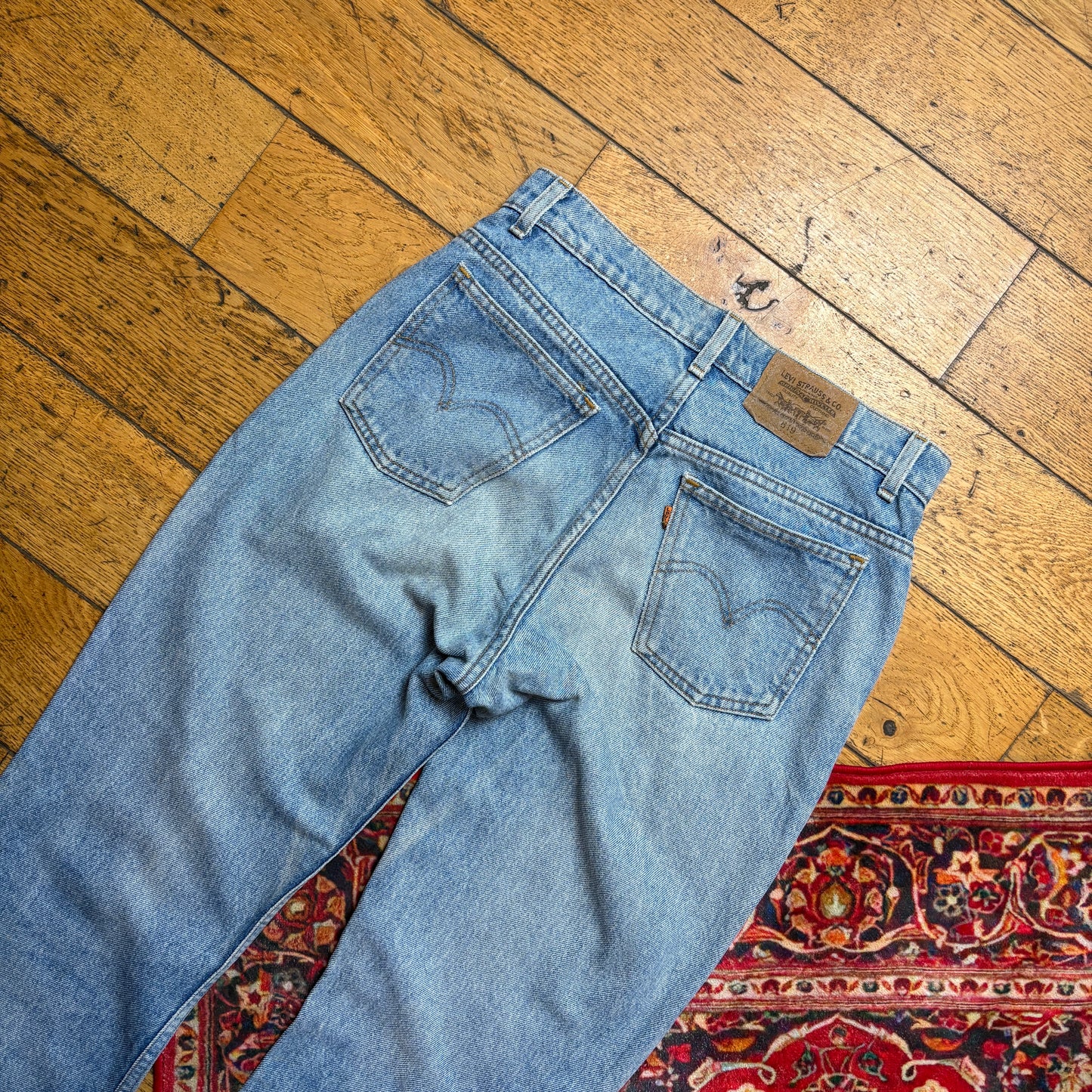 Vintage Levis 519 Slim Straight Blue Denim Jeans - 30L