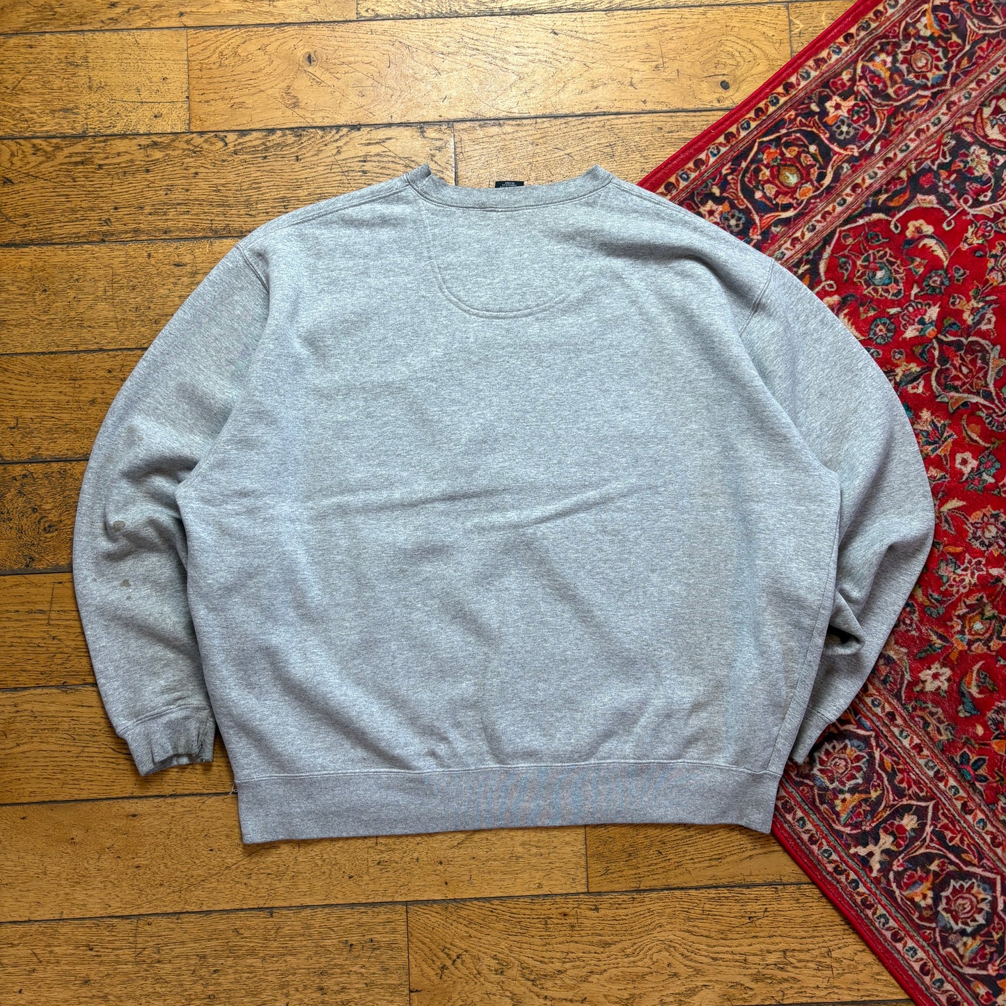 Vintage 00s Nike Grey Embroidered Sweatshirt - 2XL