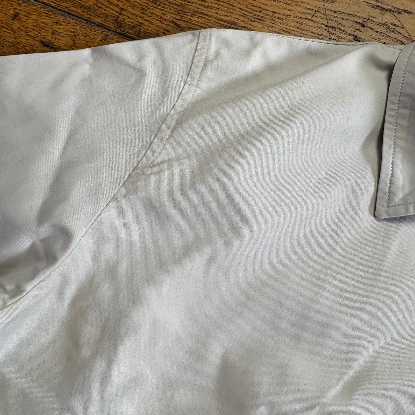 Vintage Thomas Burberry White Harrington Jacket - XL