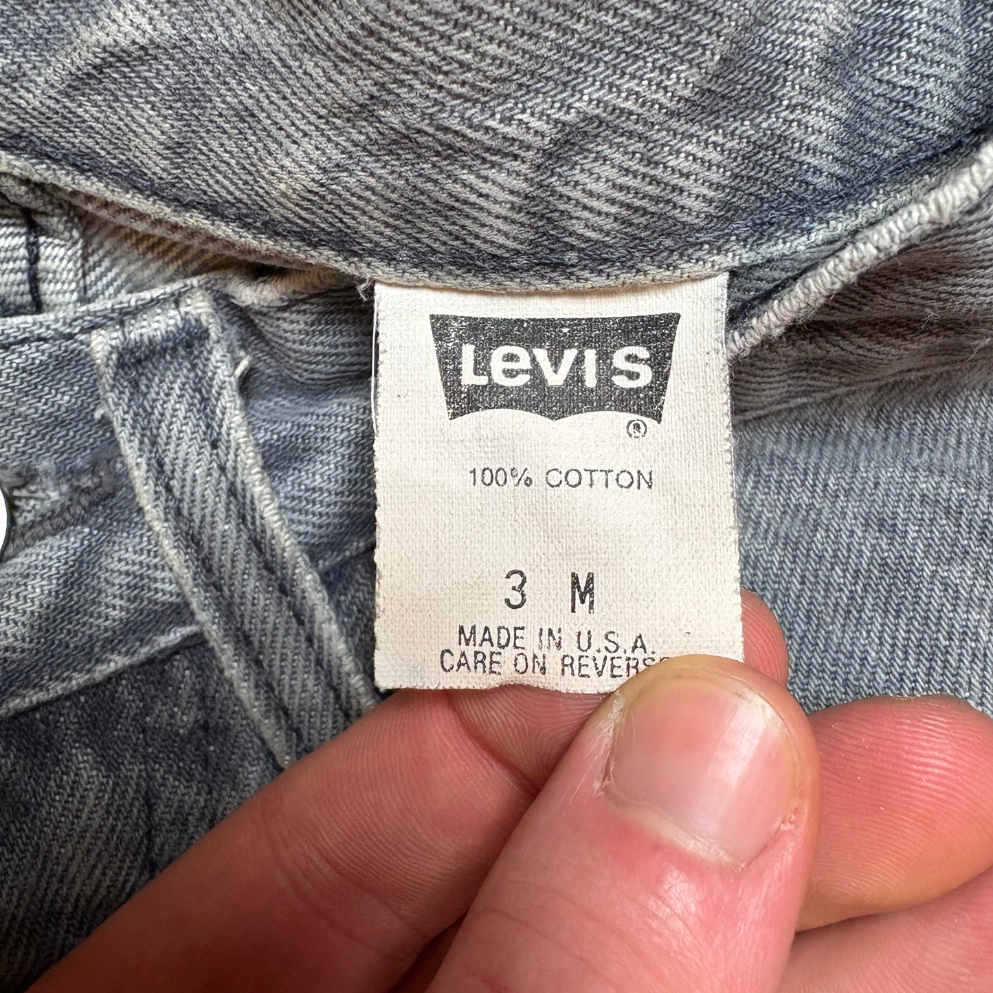 Vintage Levis Womens Grey Tapered Denim Jeans - Size 6