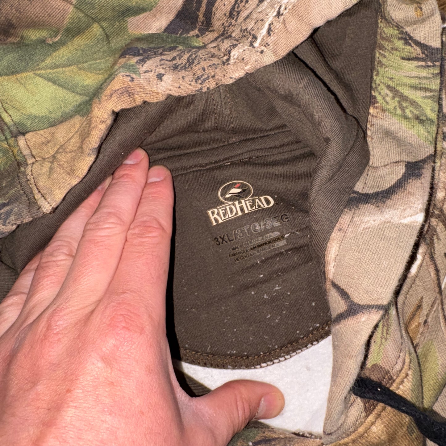 Vintage Realtree Camo Green Hoodie Sweatshirt - 3XL