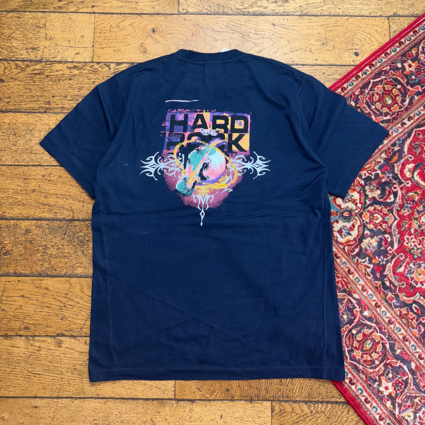 Vintage Hard Rock Cafe Navy Graphic T-Shirt - S