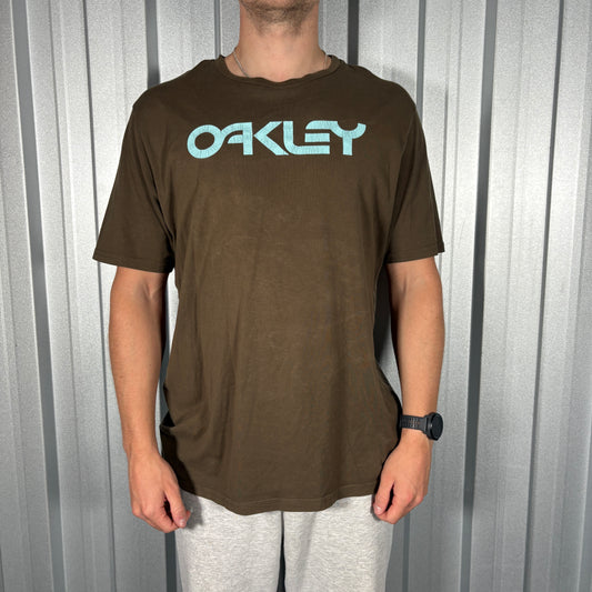 Oakley Brown Graphic T Shirt - XL