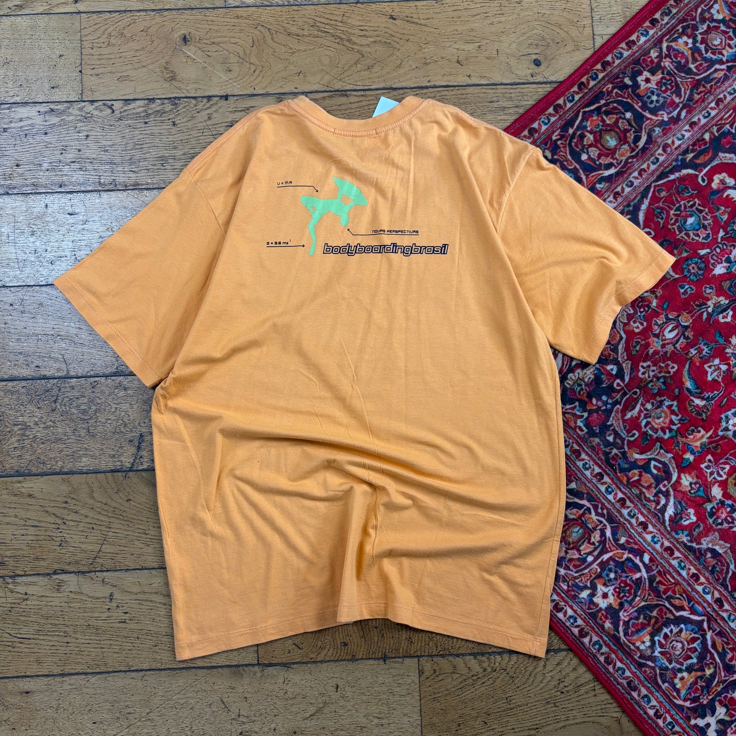 Vintage Orange Surfwear Graphic T-Shirt - M