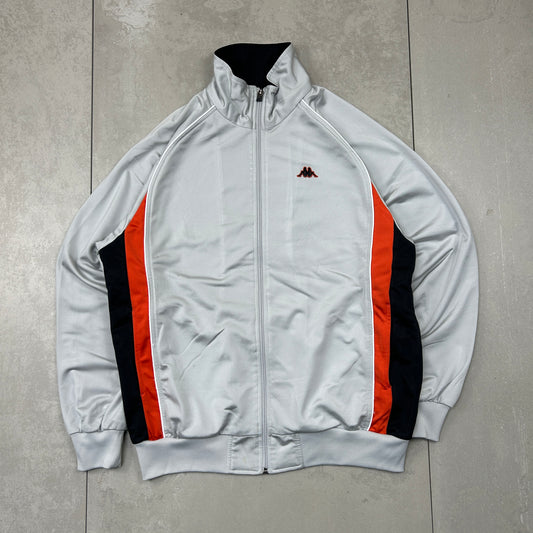 Vintage Kappa Grey Tracksuit Track Shell Windbreaker Jacket - M