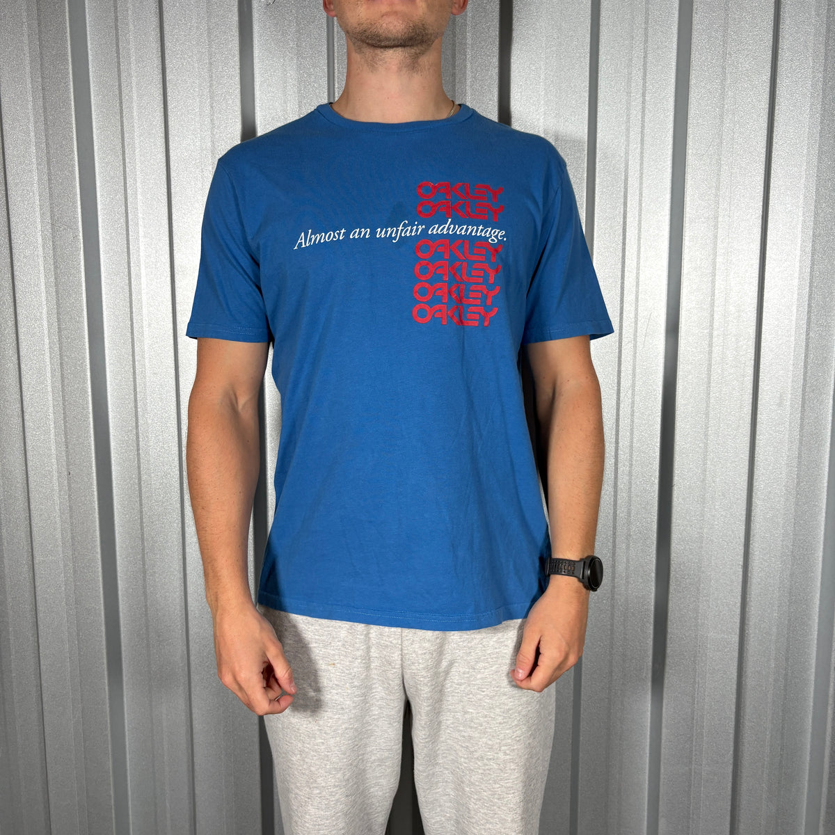 Oakley Blue Graphic T Shirt - S