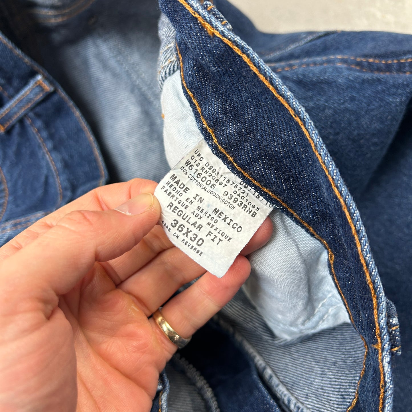 Vintage Dickies Blue Workwear Carpenter Baggy Jeans - 36