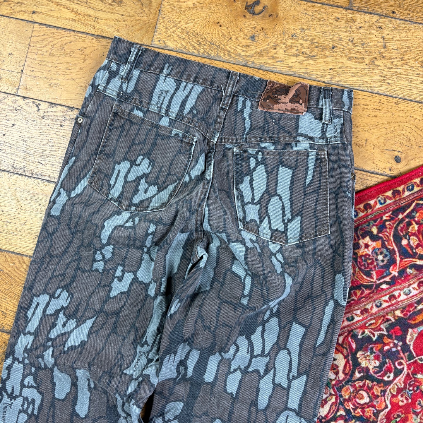 Vintage Real Tree Camo Brown Hunting Workwear Trousers - 32