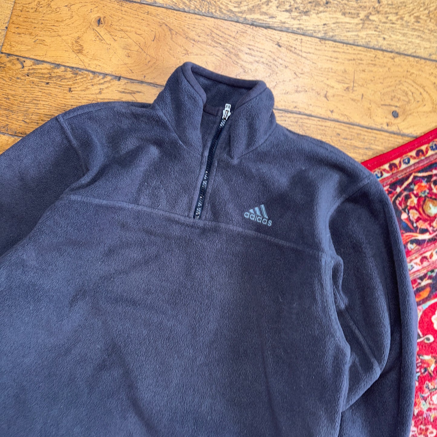 Vintage 90s Adidas Grey Fleece Embroidered Sweatshirt - M