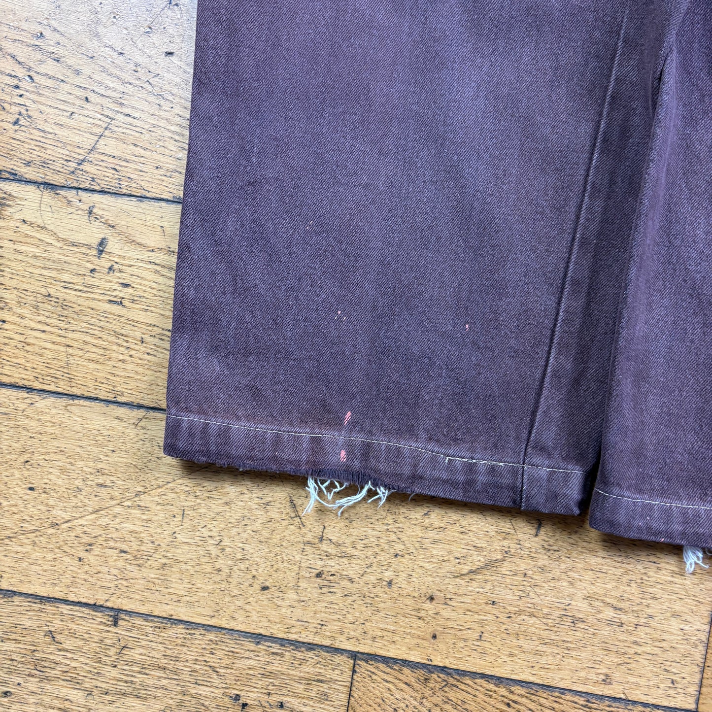 Vintage Brown Embroidered Y2K Hip Hop Baggy Jeans - 34