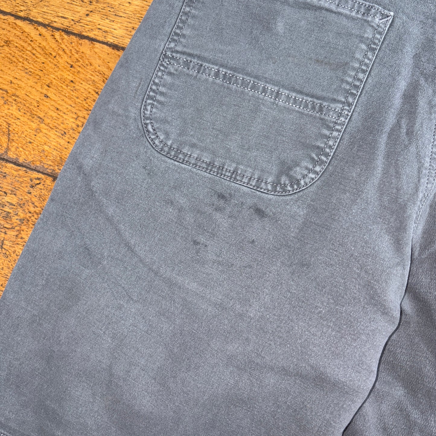 Vintage Carhartt Grey Workwear Baggy Carpenter Shorts - 38