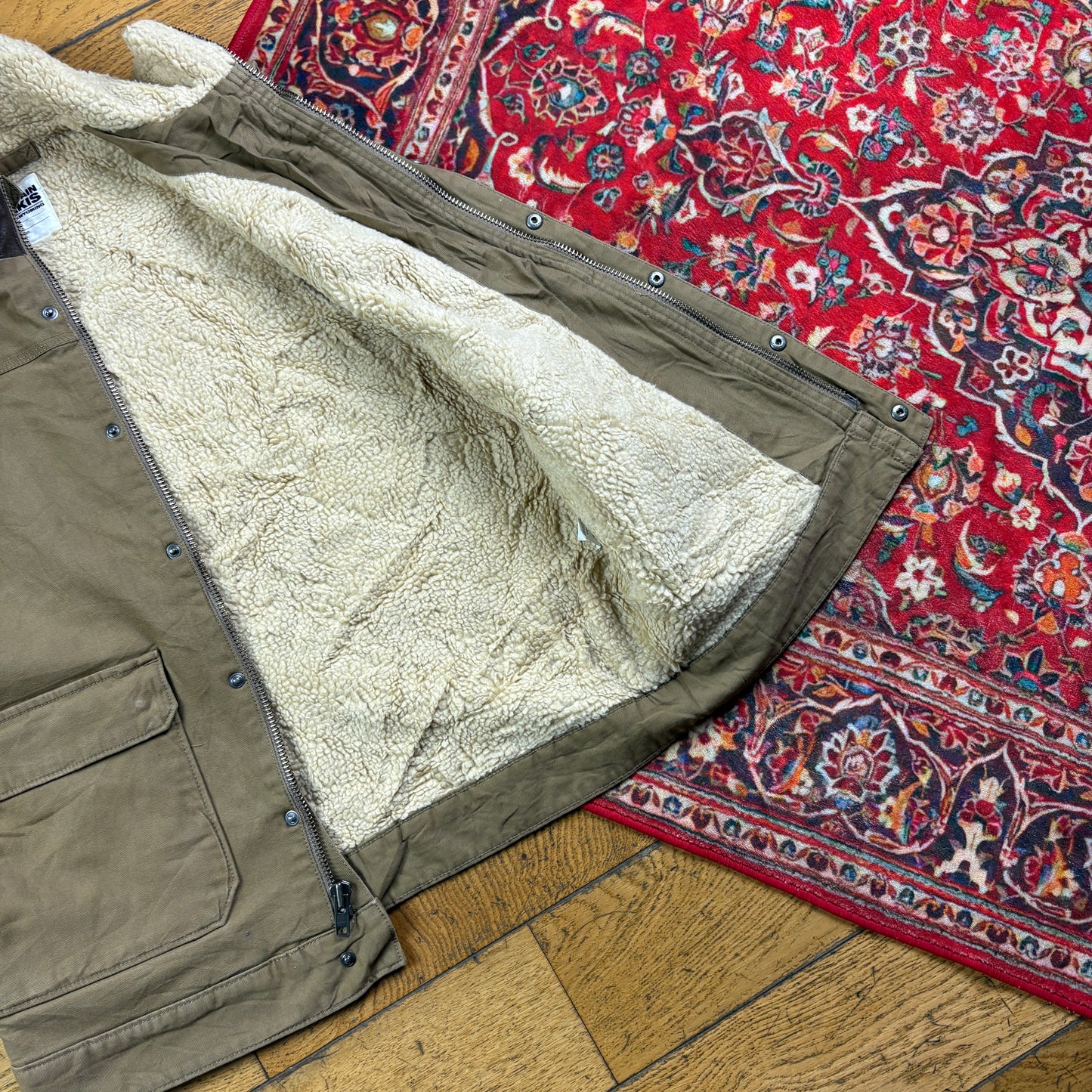 Vintage Brown Gilet Vest Workwear Carhartt Style Jacket - S