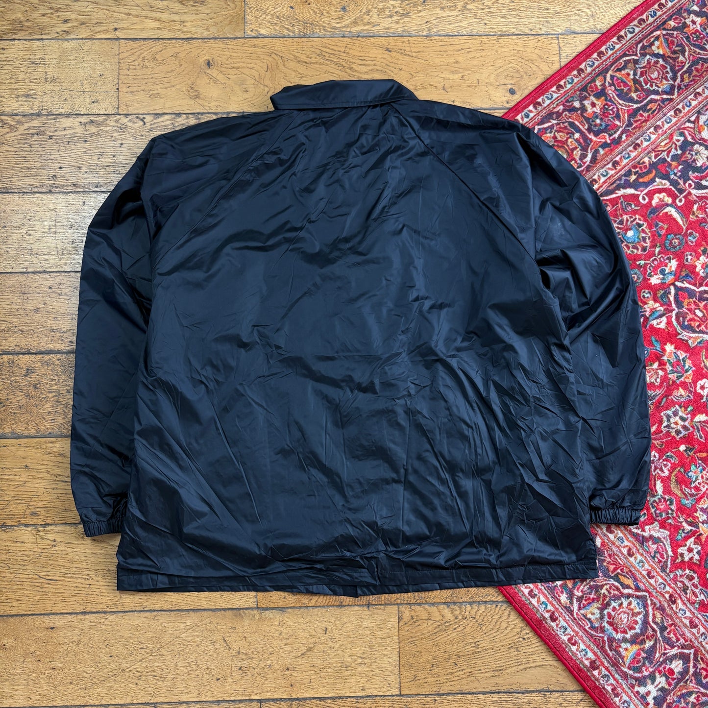 Vintage Black Nylon Coach Harrington Jacket - XL