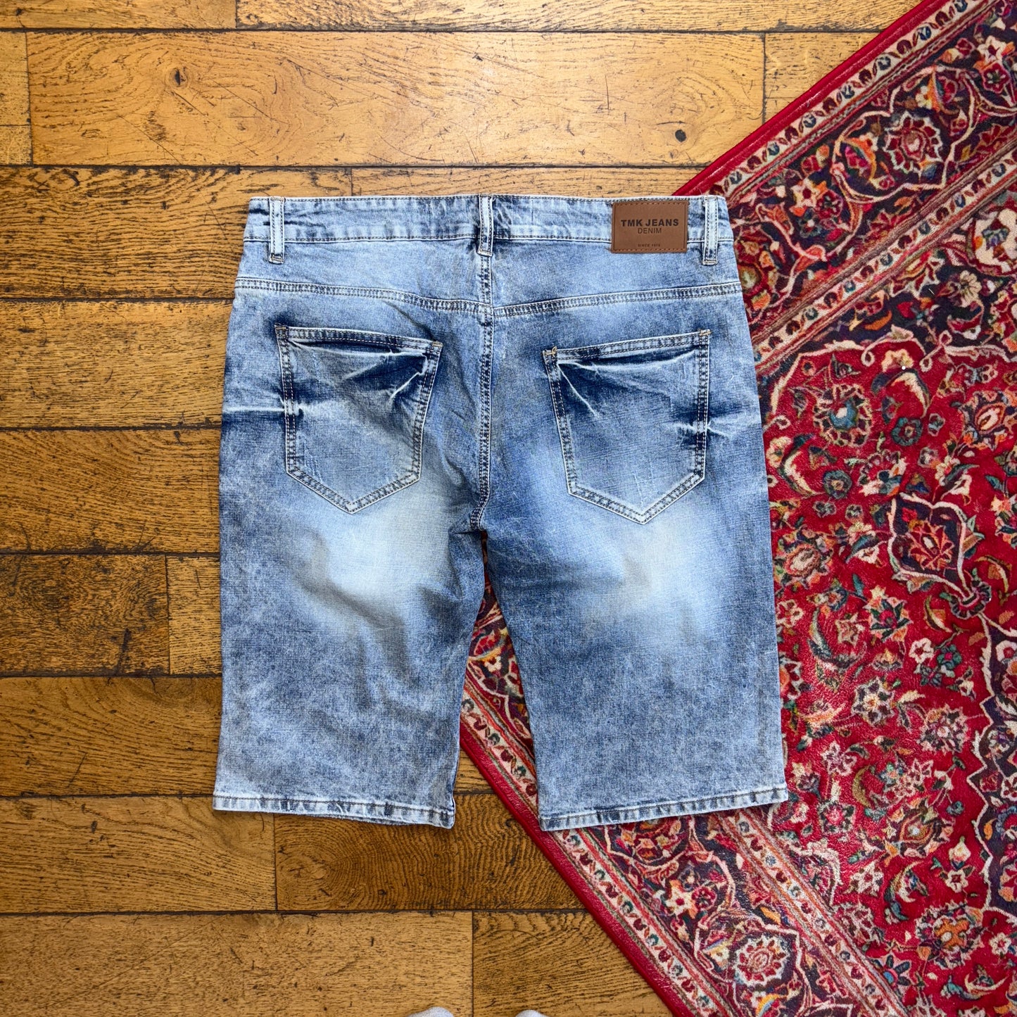 Vintage Blue Denim Shorts - 38