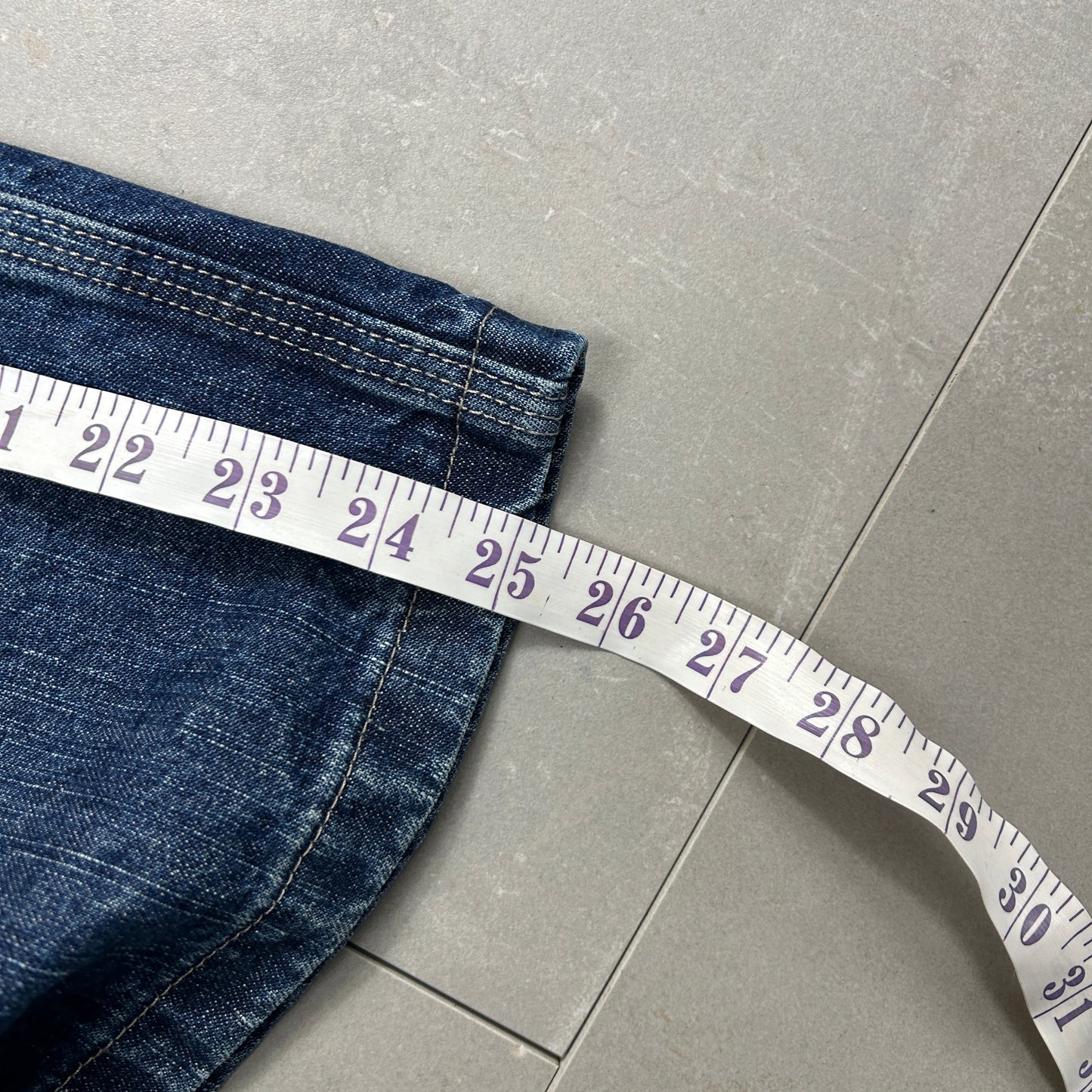 Vintage Wrangler Blue Denim Carpenter Baggy Shorts - 48