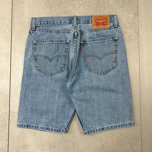 Vintage Levis 505 Blue Baggy Denim Shorts - 32