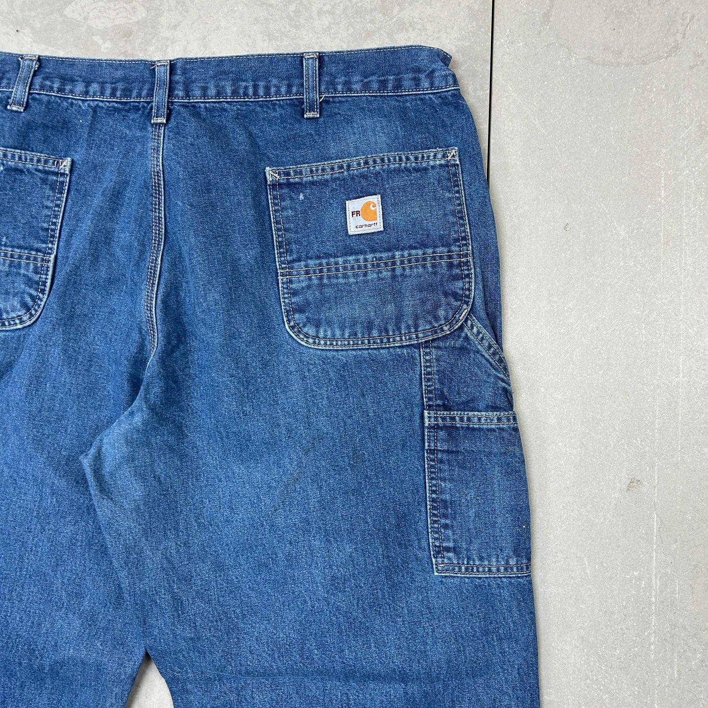 Vintage Carhartt Blue Workwear Carpenter Baggy Jeans - 40