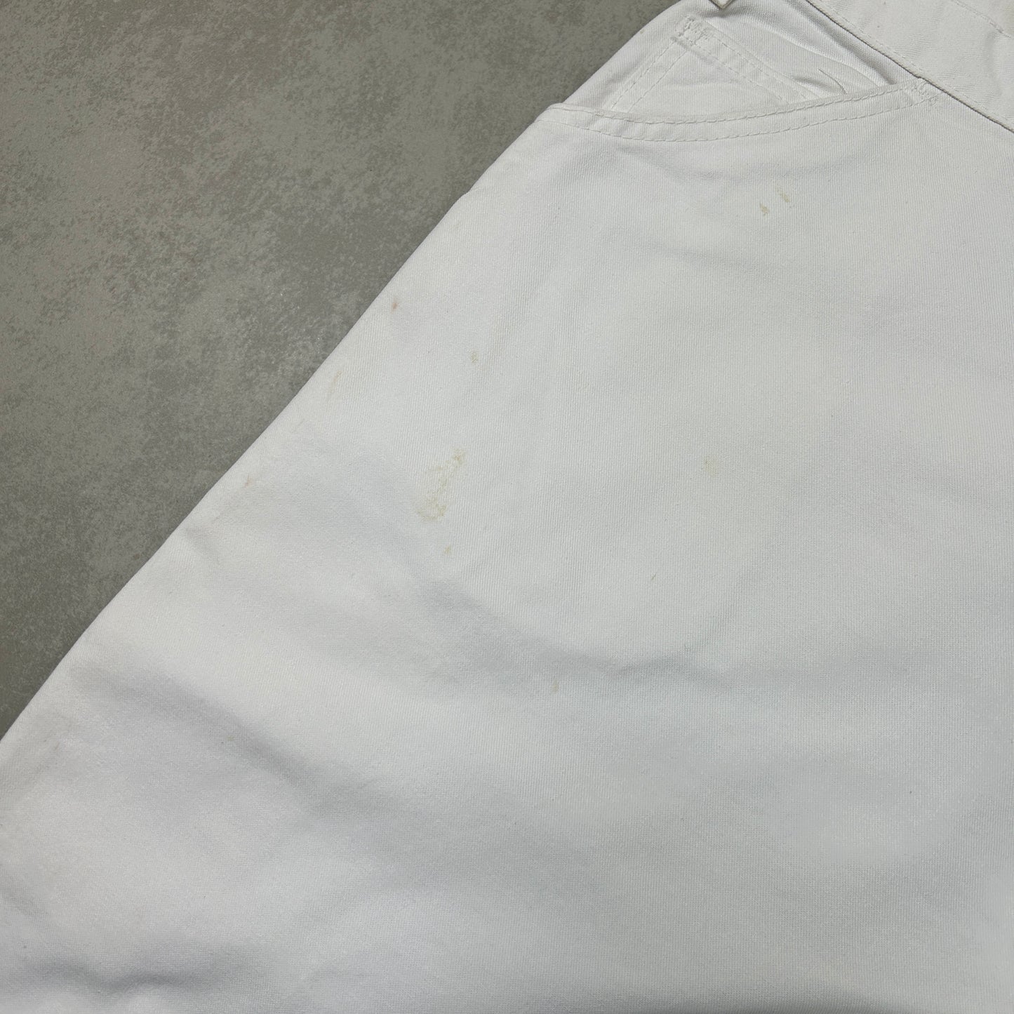 Vintage Dickies Workwear Carpenter White Baggy Shorts - 46