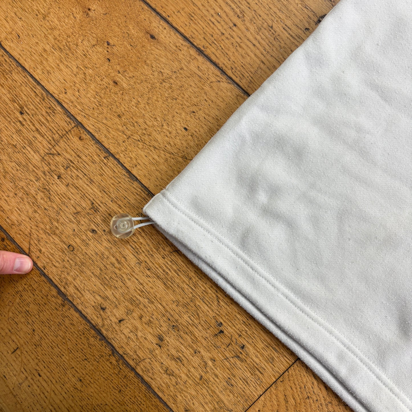 Vintage Reebok Cream Navy Hoodie Embroidered Sweatshirt - XL