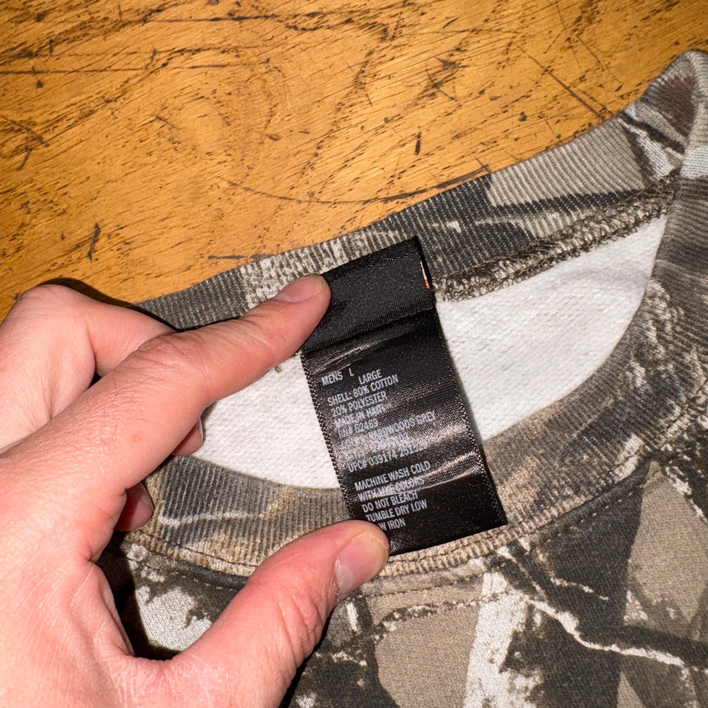 Vintage Realtree Camo Green Sweatshirt - L