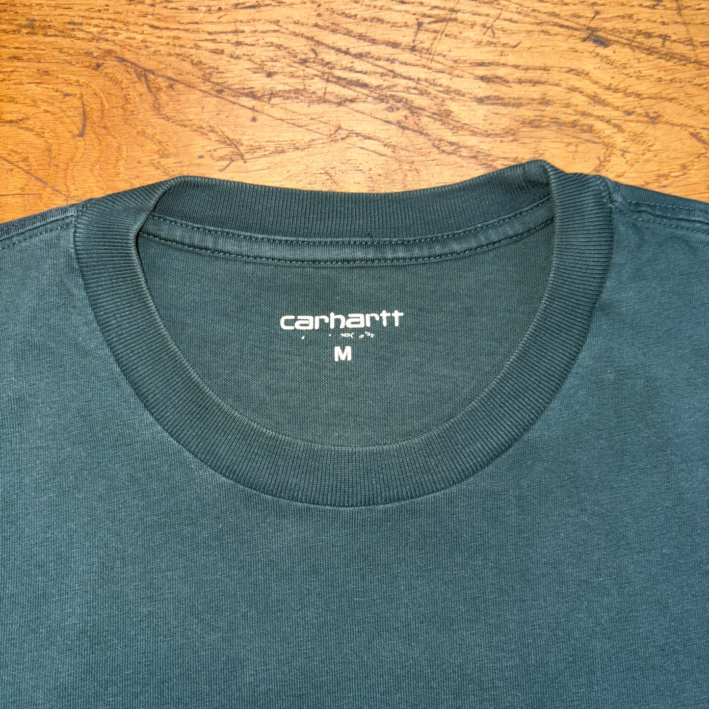 Vintage Carhartt WIP Green Chase Embroidered T-Shirt - M
