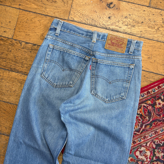 Vintage Levis 501 Straight Blue Denim Jeans - 30S