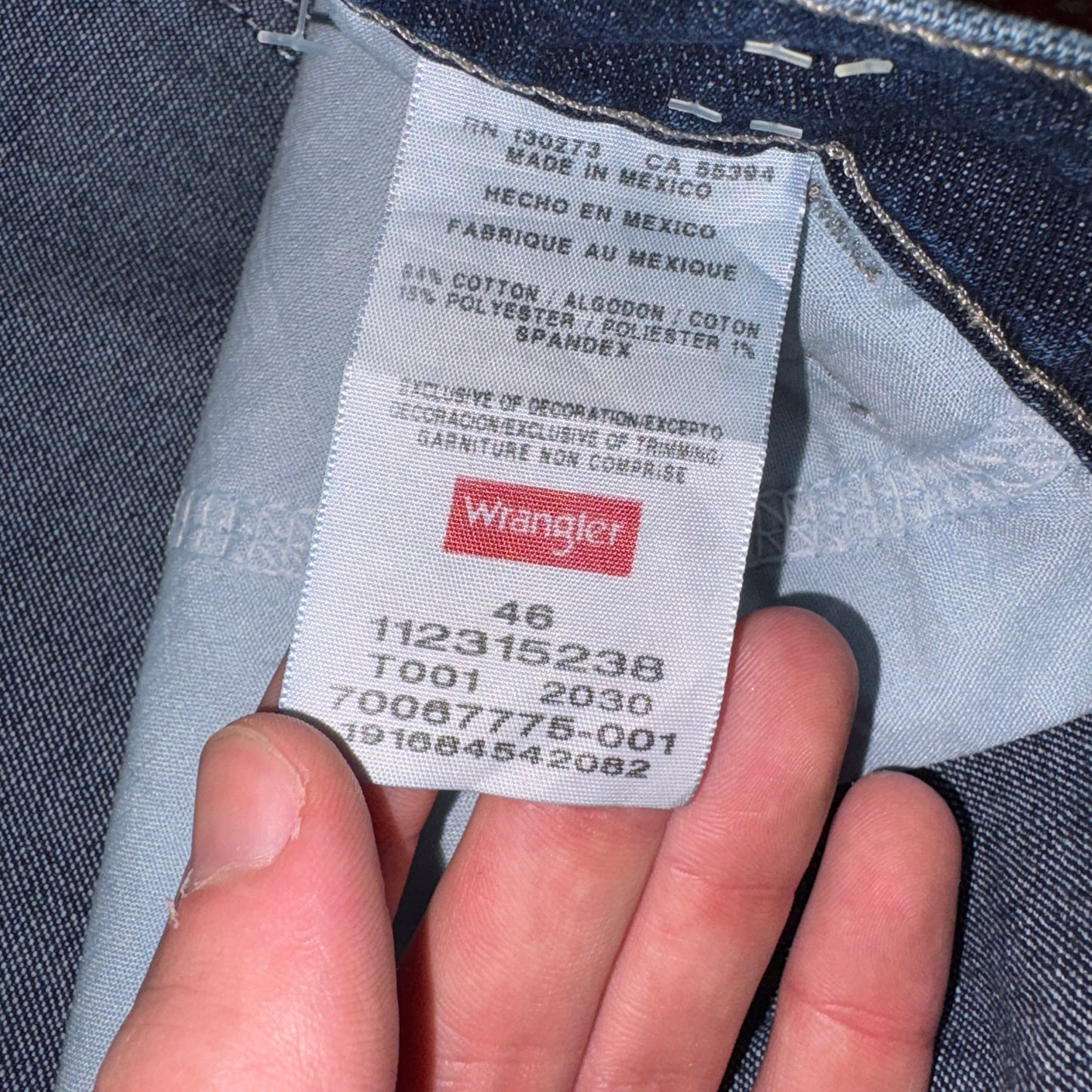 Vintage Wrangler Blue Denim Carpenter Baggy Shorts - 46