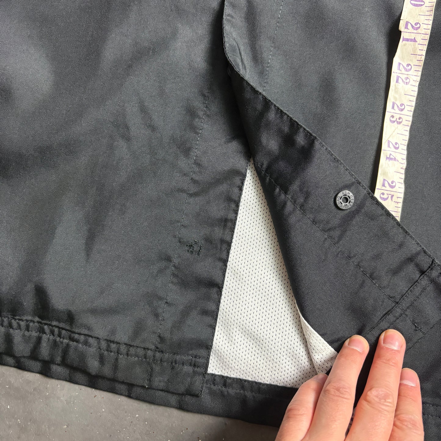 Vintage Nike 00s Y2K Harrington Coach Black Jacket - XL