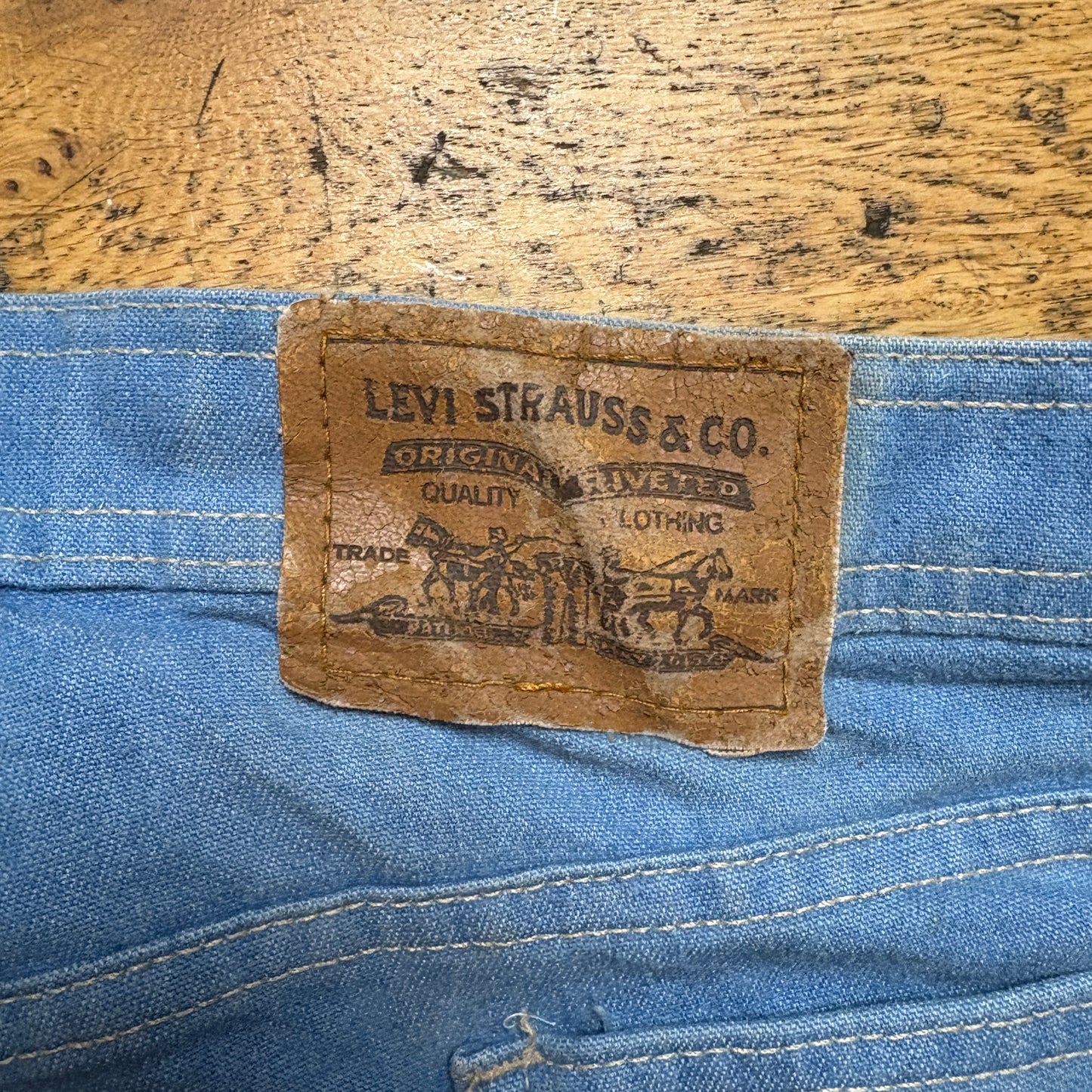 Vintage Levis 80s Straight Blue Denim Jeans - 40R