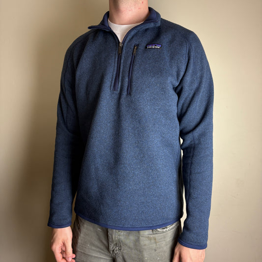 Vintage Patagonia Blue Hiking Gorpcore Quarter Zip Sweatshirt - M