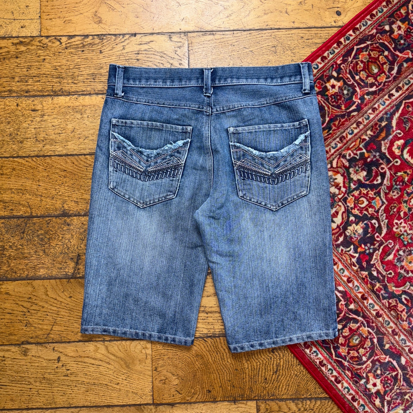 Vintage Blue Denim Shorts - 32