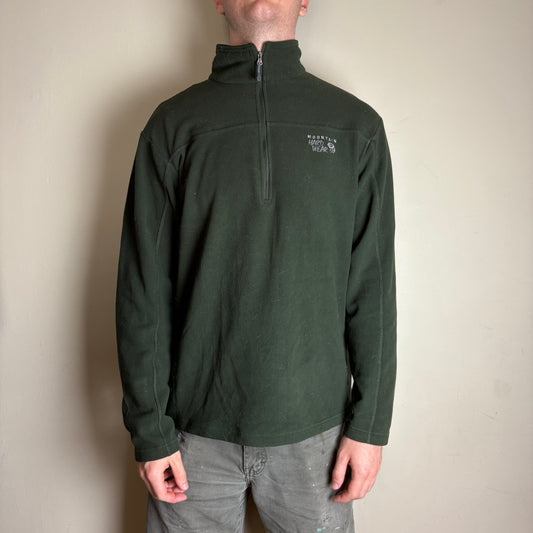 Vintage Mountain Hardwear Green Fleece Hiking Gorpcore Jumper - L