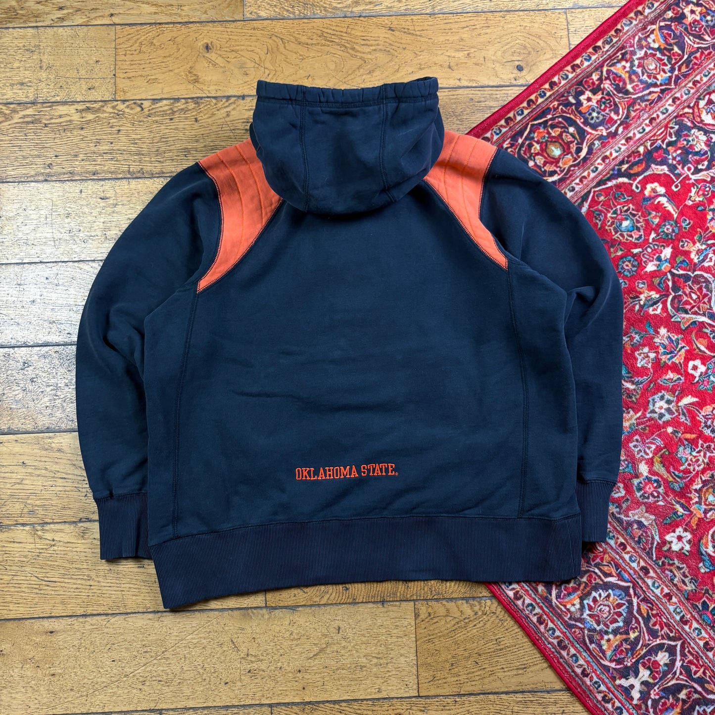 Vintage Nike USA College Black Orange Embroidered Sweatshirt - M