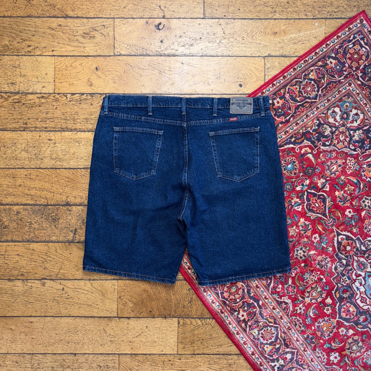 Vintage Wrangler Denim Carpenter Blue Baggy Shorts - 42